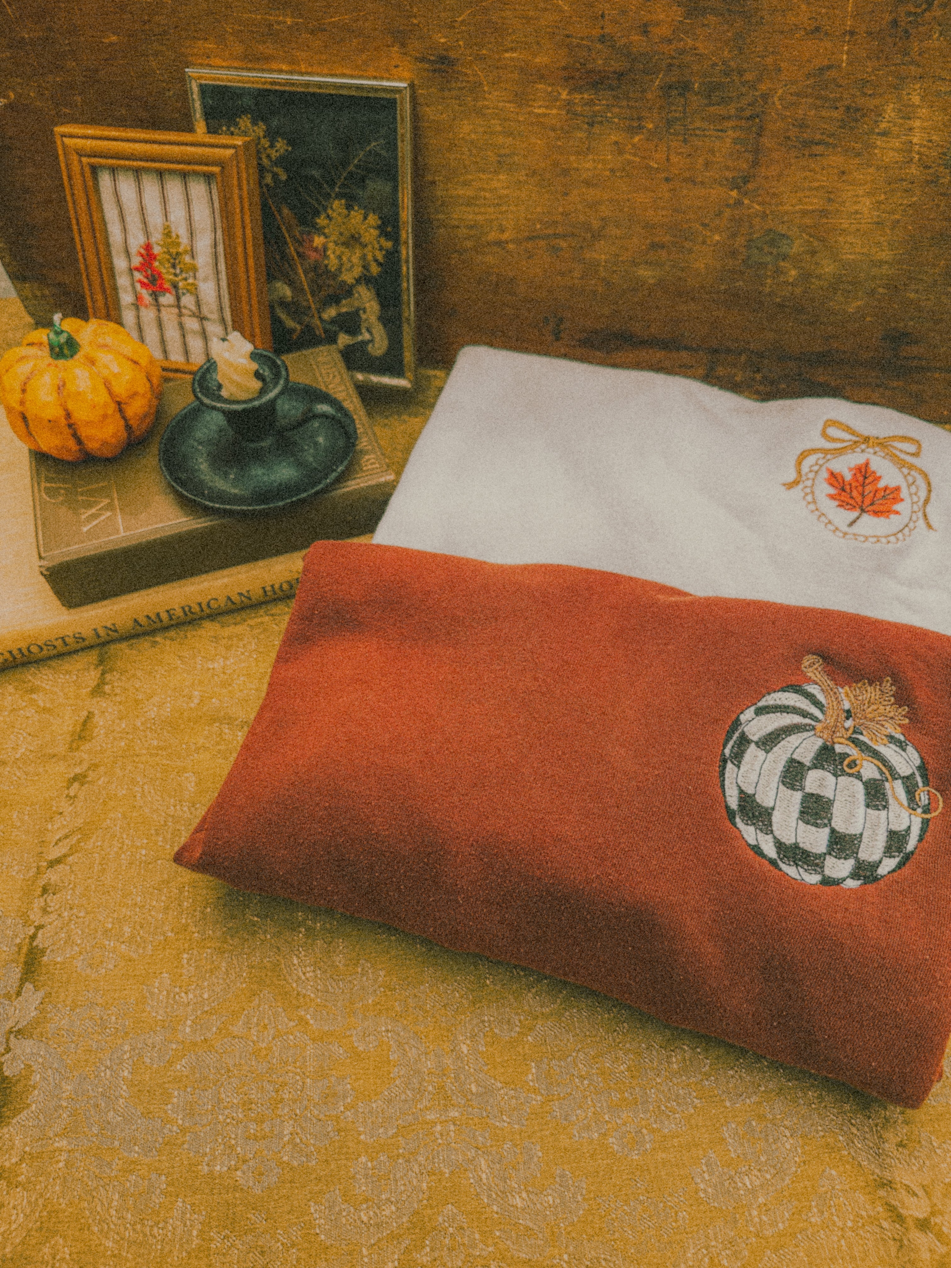 Leaf Coquette Bow Crewneck