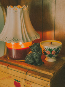 Floral Chipped Cup Soy Wax Candle