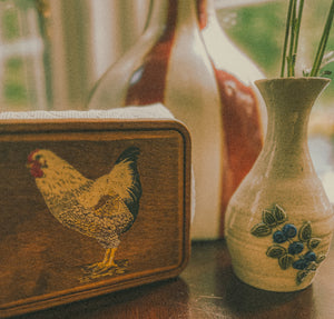 Wooden Chicken Napkin Holder