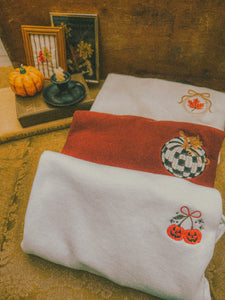 Checkered Pumpkin Crewneck