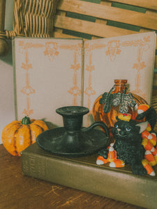 Candycorn Cat Figurine