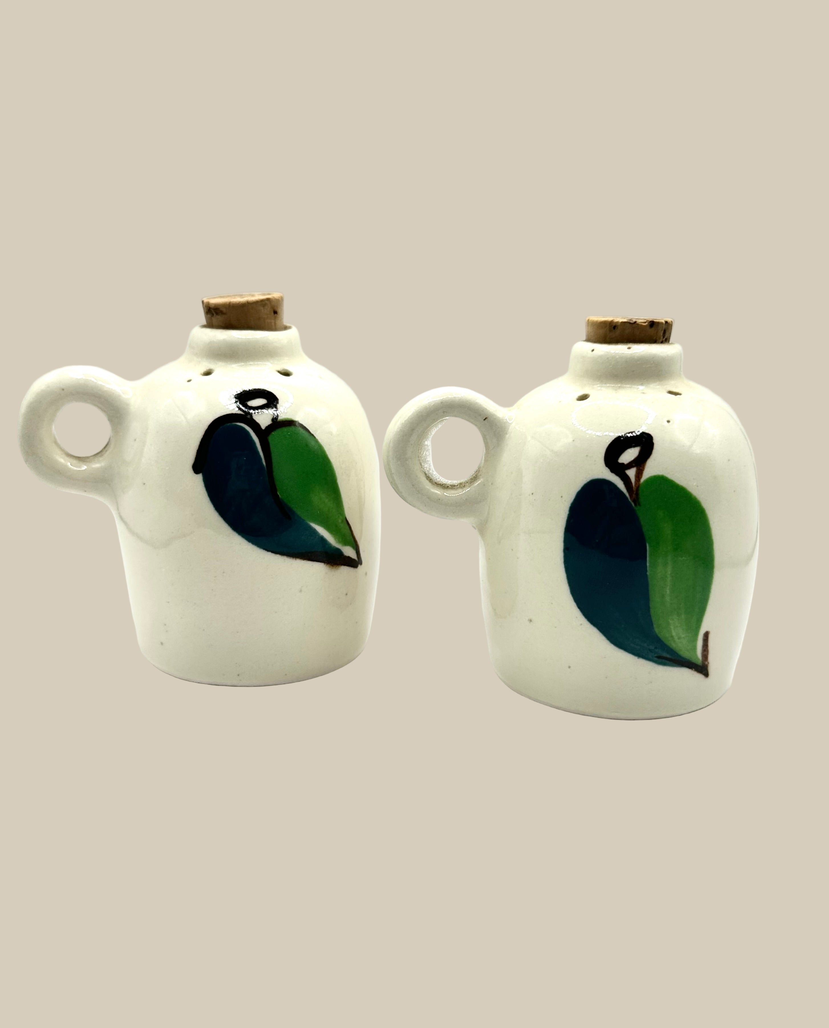 Double Sided Ceramic Salt and Pepper Set