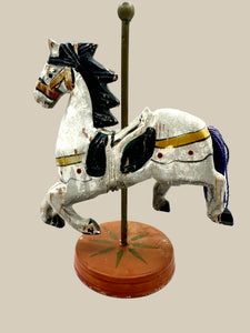 Wooden Carousel Horse Trinket