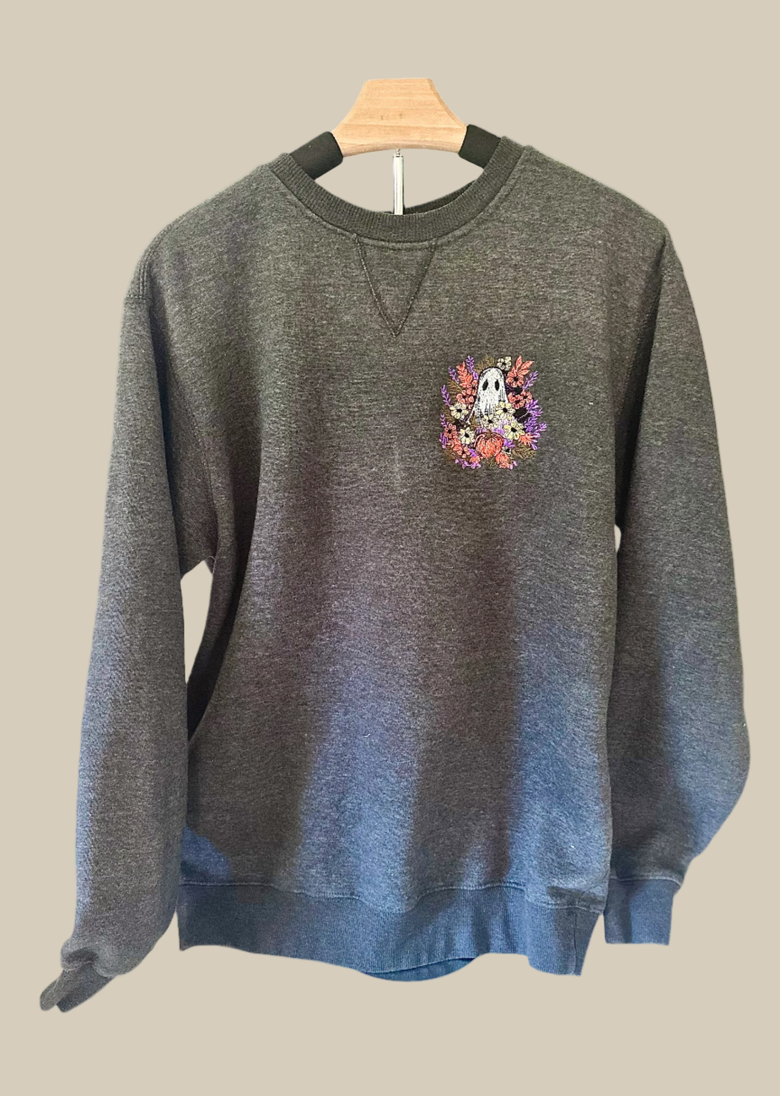 Floral Ghost Dark Grey