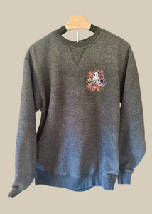 Floral Ghost Dark Grey