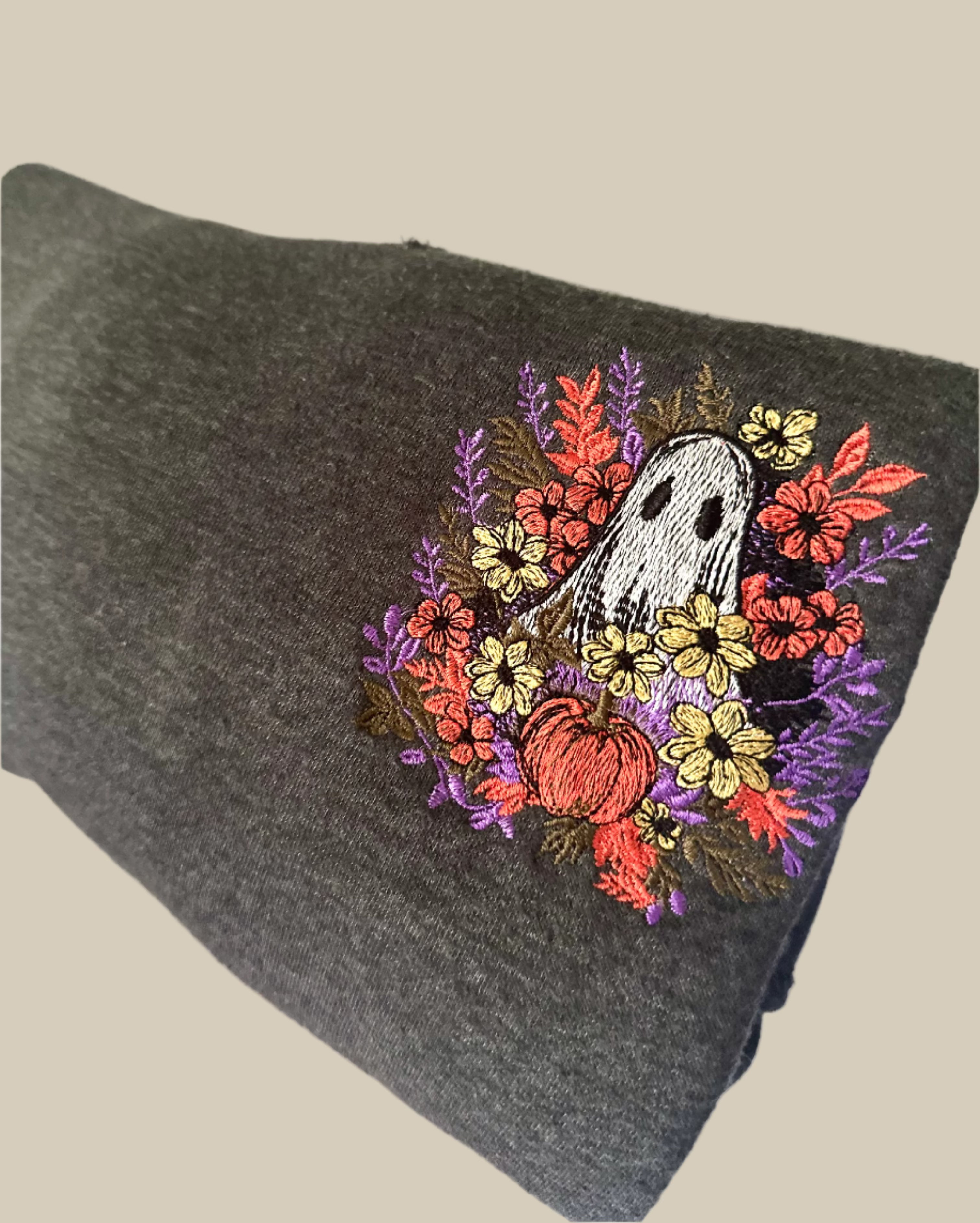 Floral Ghost Dark Grey