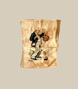Halloween Paper Bag Ceramic Vase