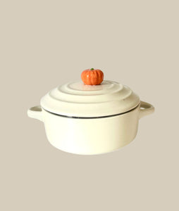 Pumpkin Brie Baker with Wooden Spoon