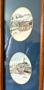 San Fransisco Watercolor Framed Art