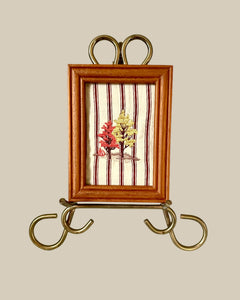 Fall Foliage Framed Embroidery Art