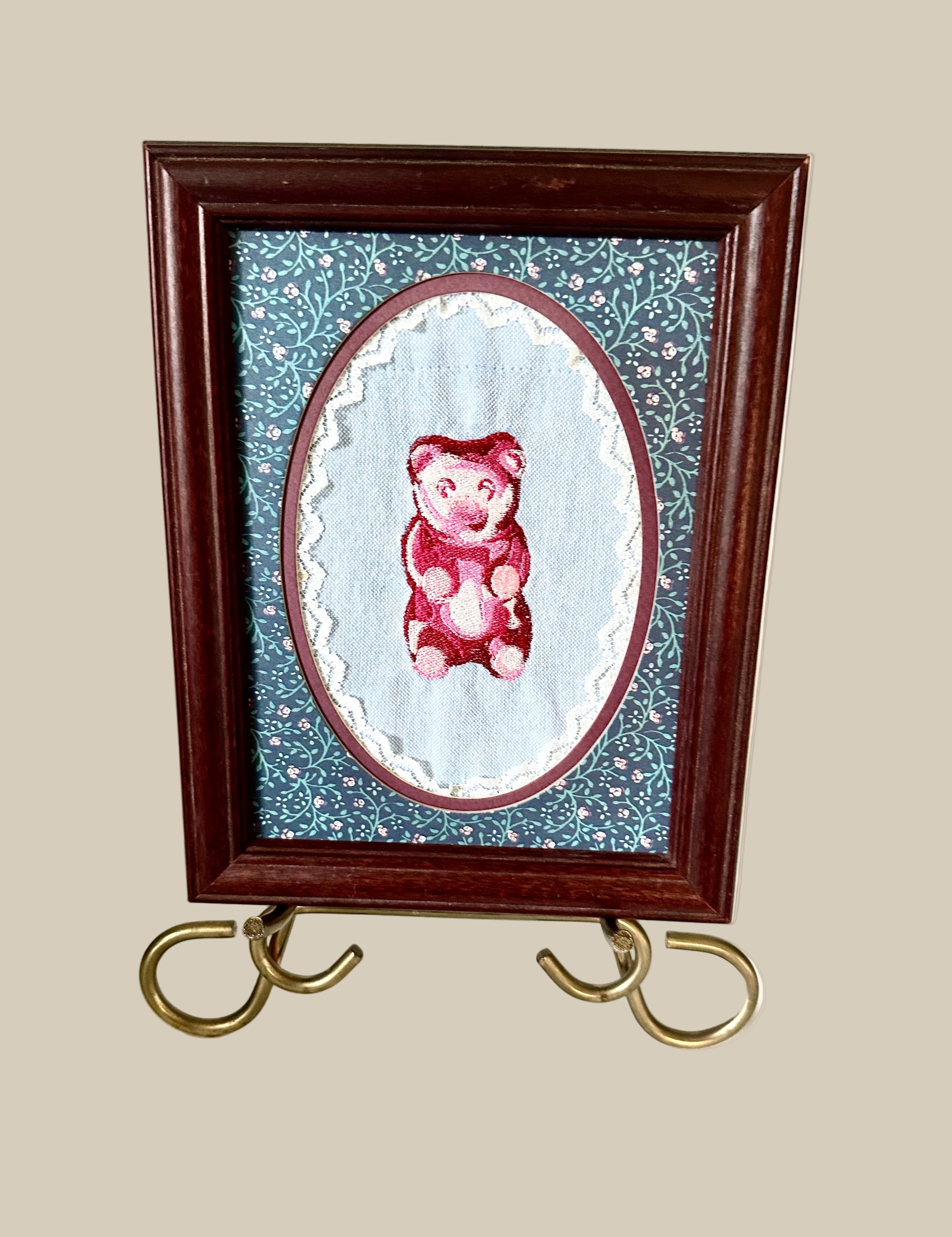 Gummy Bear Embroidered Art