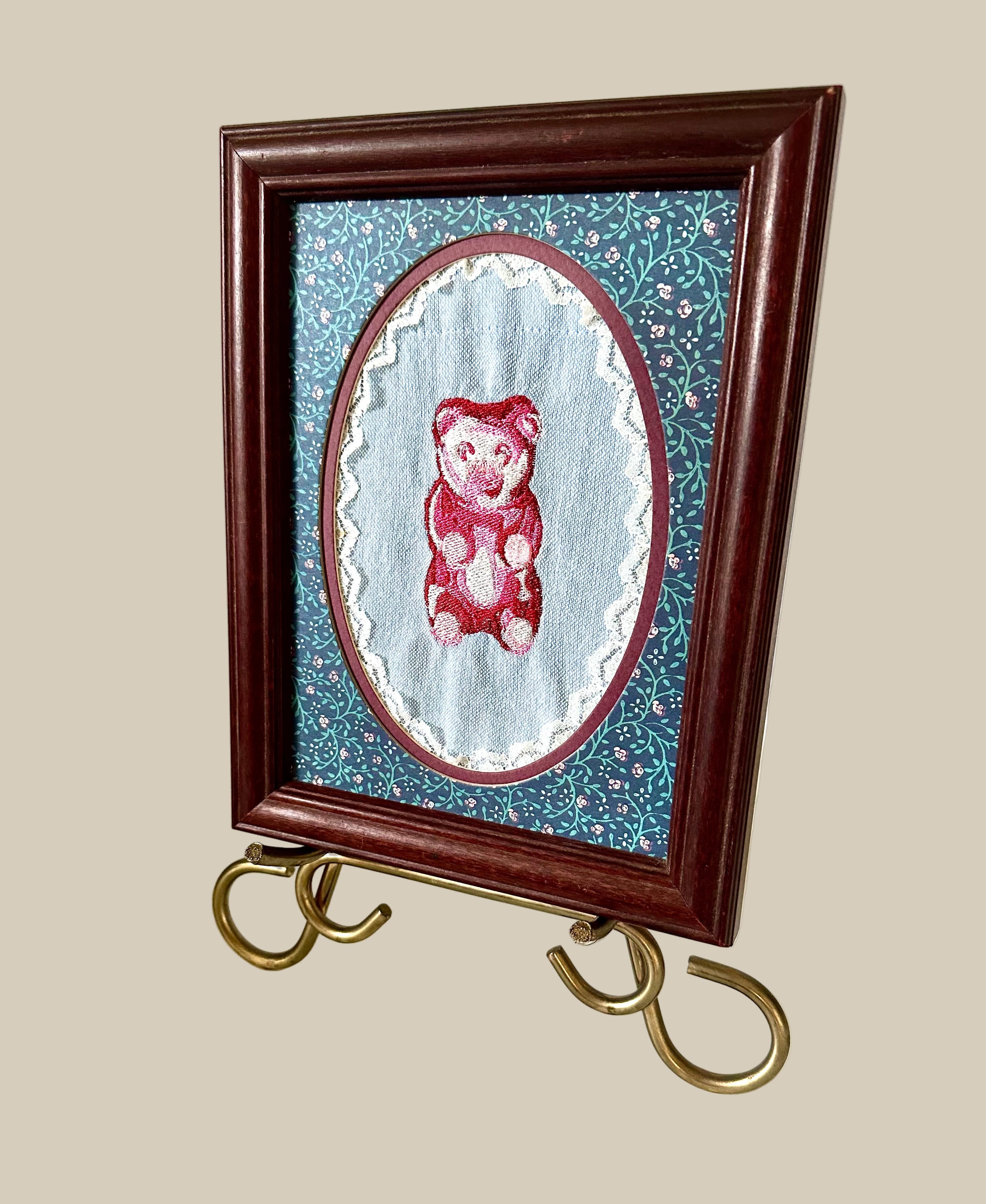 Gummy Bear Embroidered Art