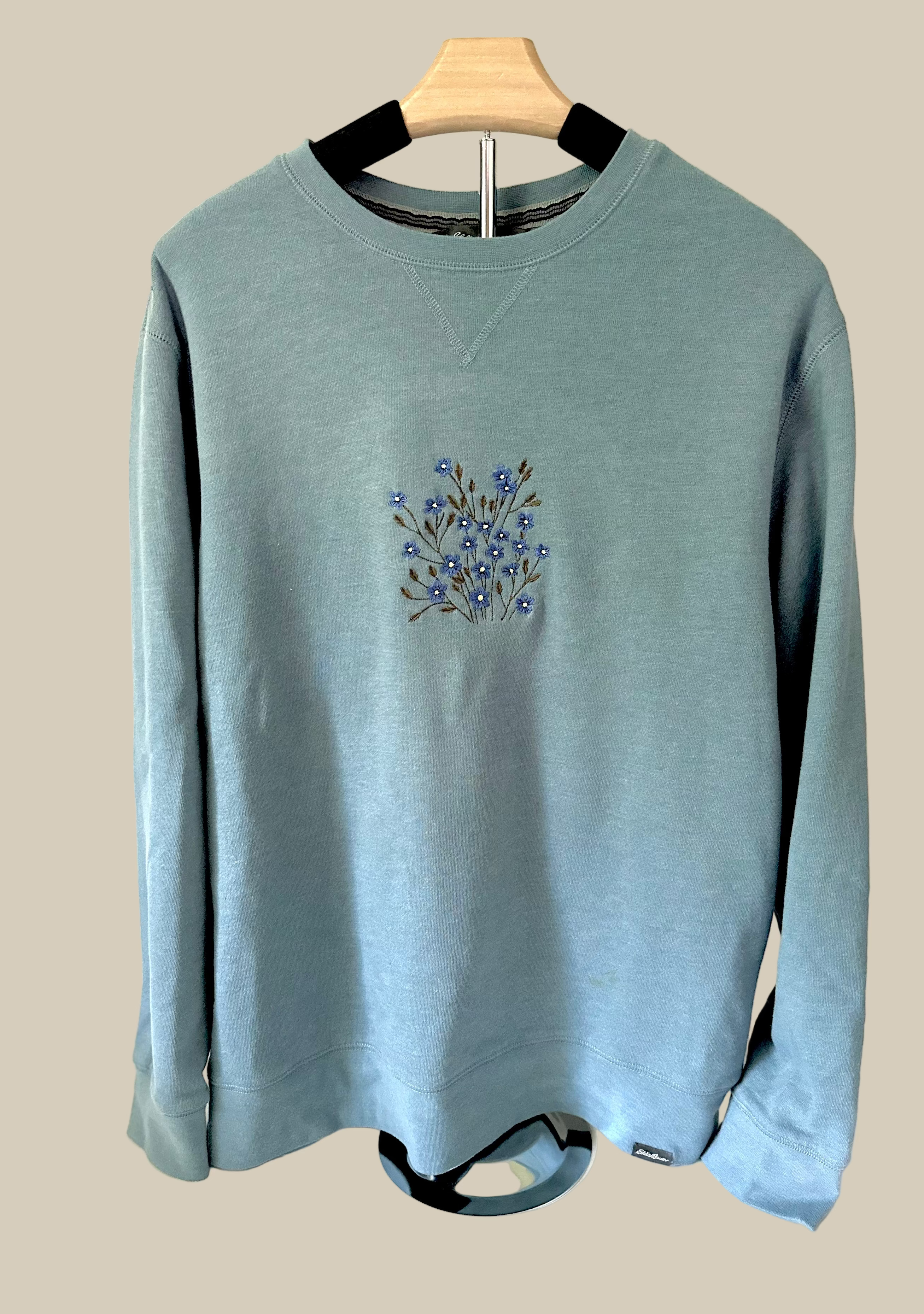 Blue Wildflower Crewneck