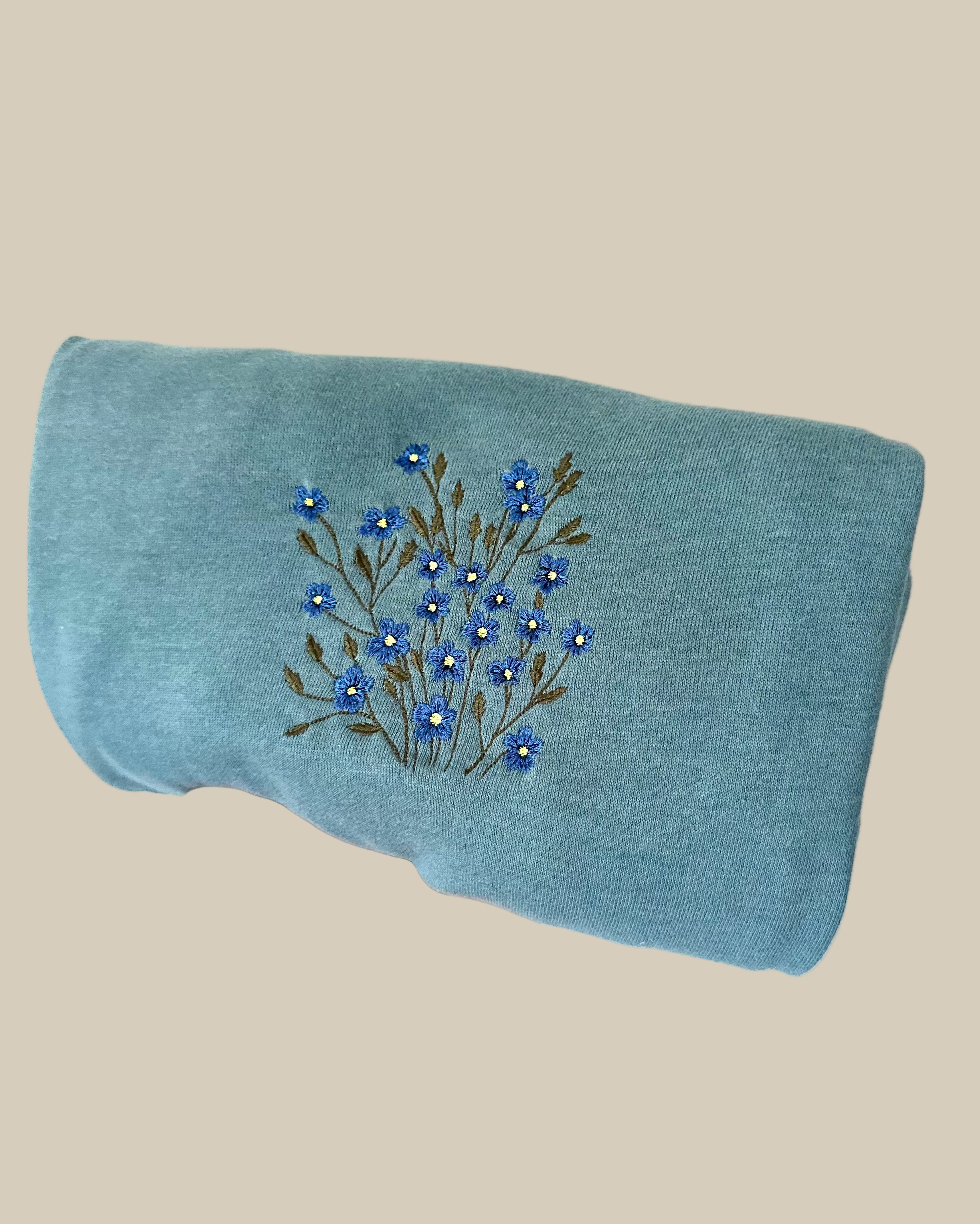Blue Wildflower Crewneck