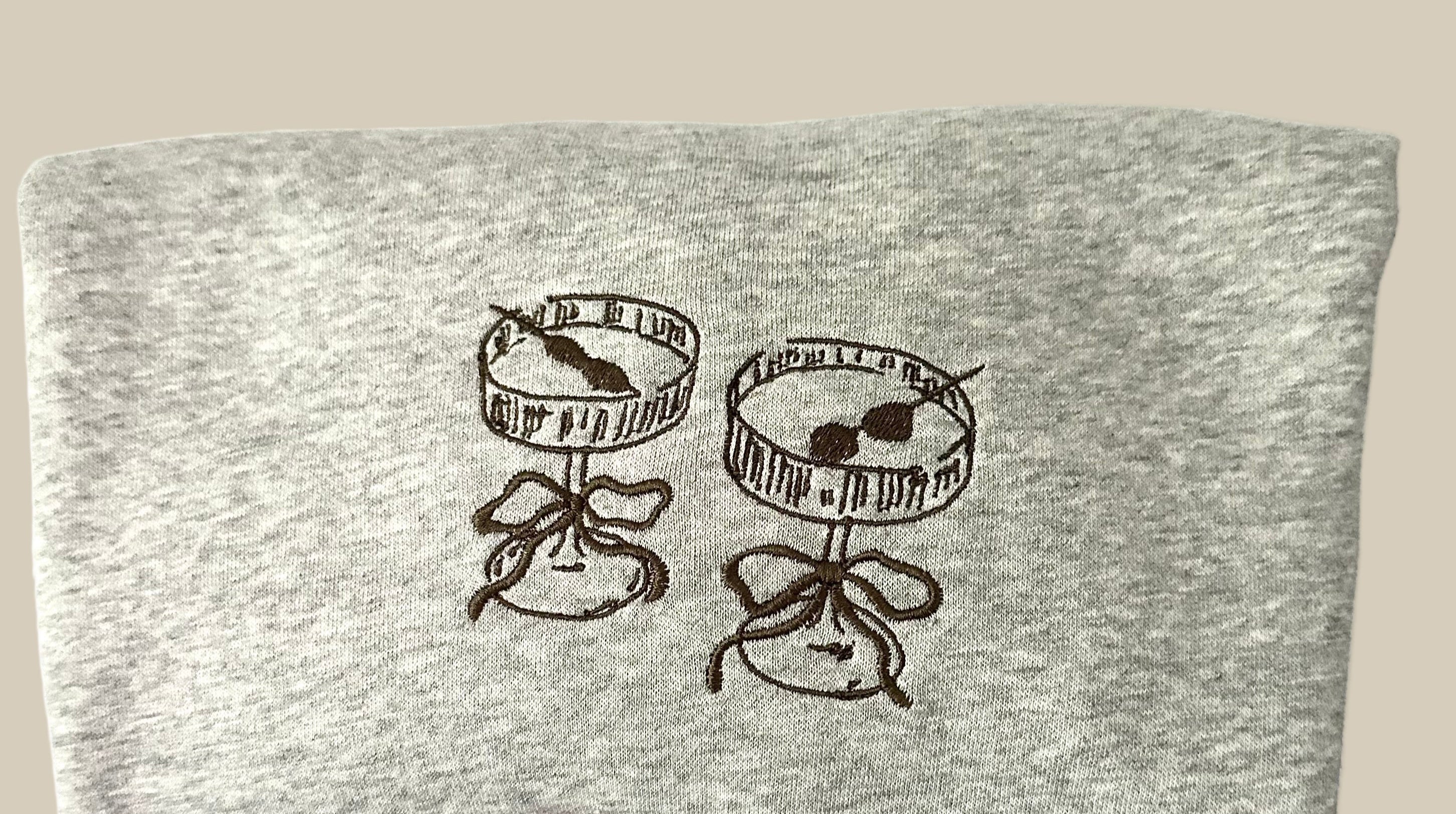 Light Grey Martini Crewneck
