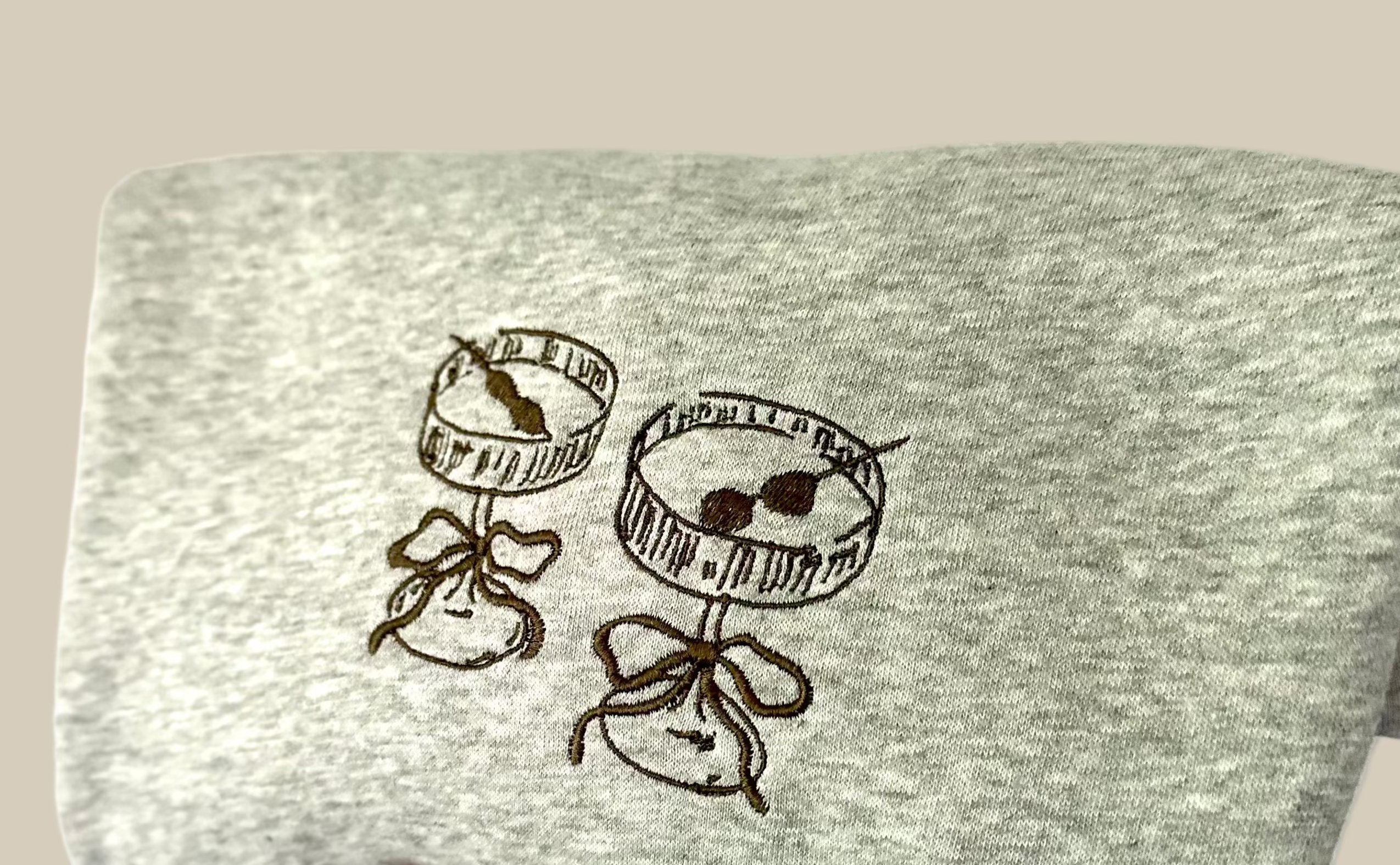 Light Grey Martini Crewneck