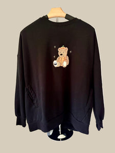 Corduroy Halloween Bear Crewneck