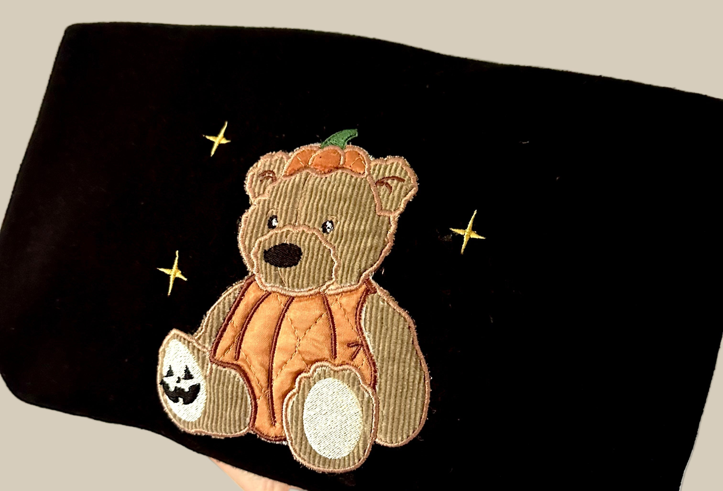 Corduroy Halloween Bear Crewneck