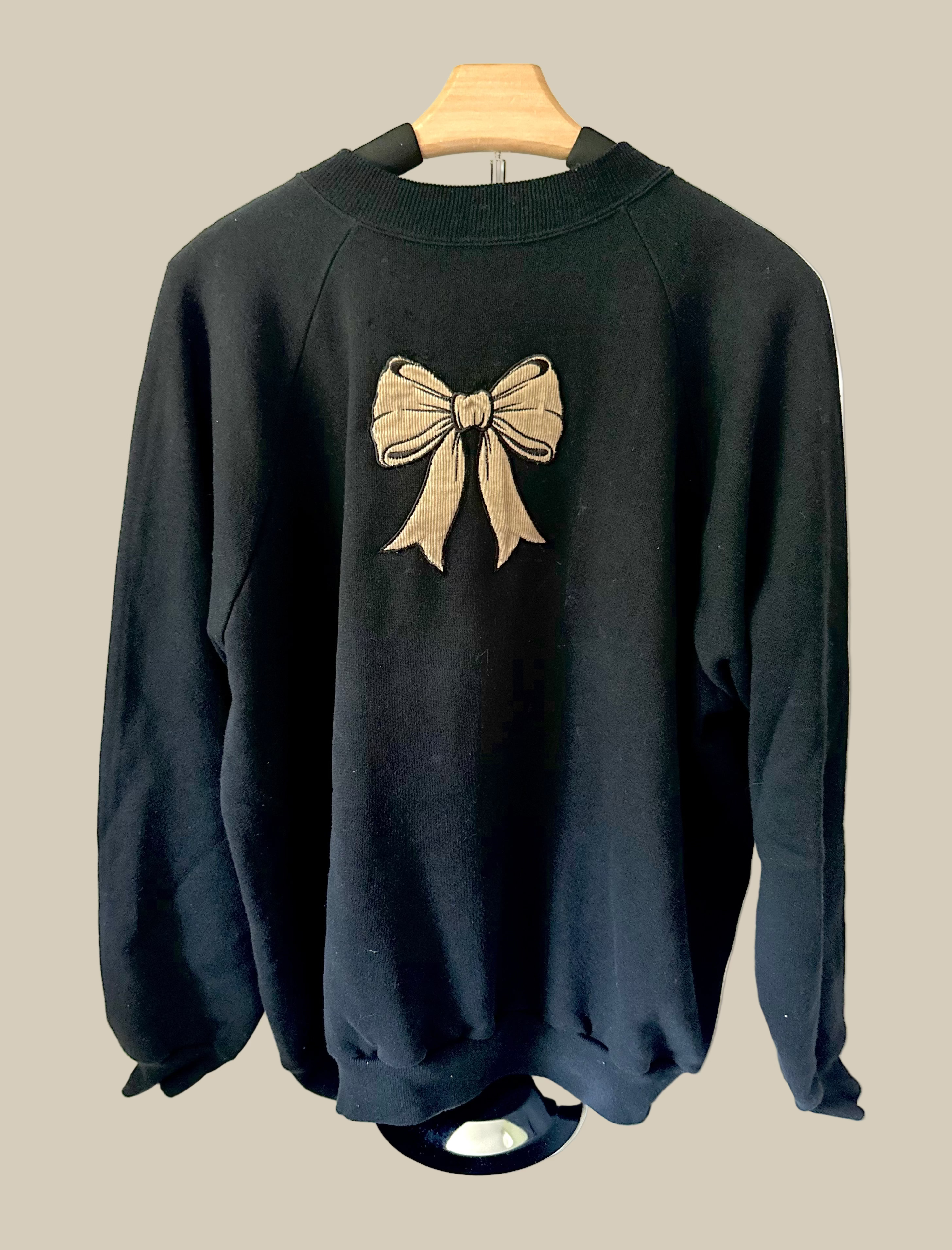 Corduroy Bow Crewneck