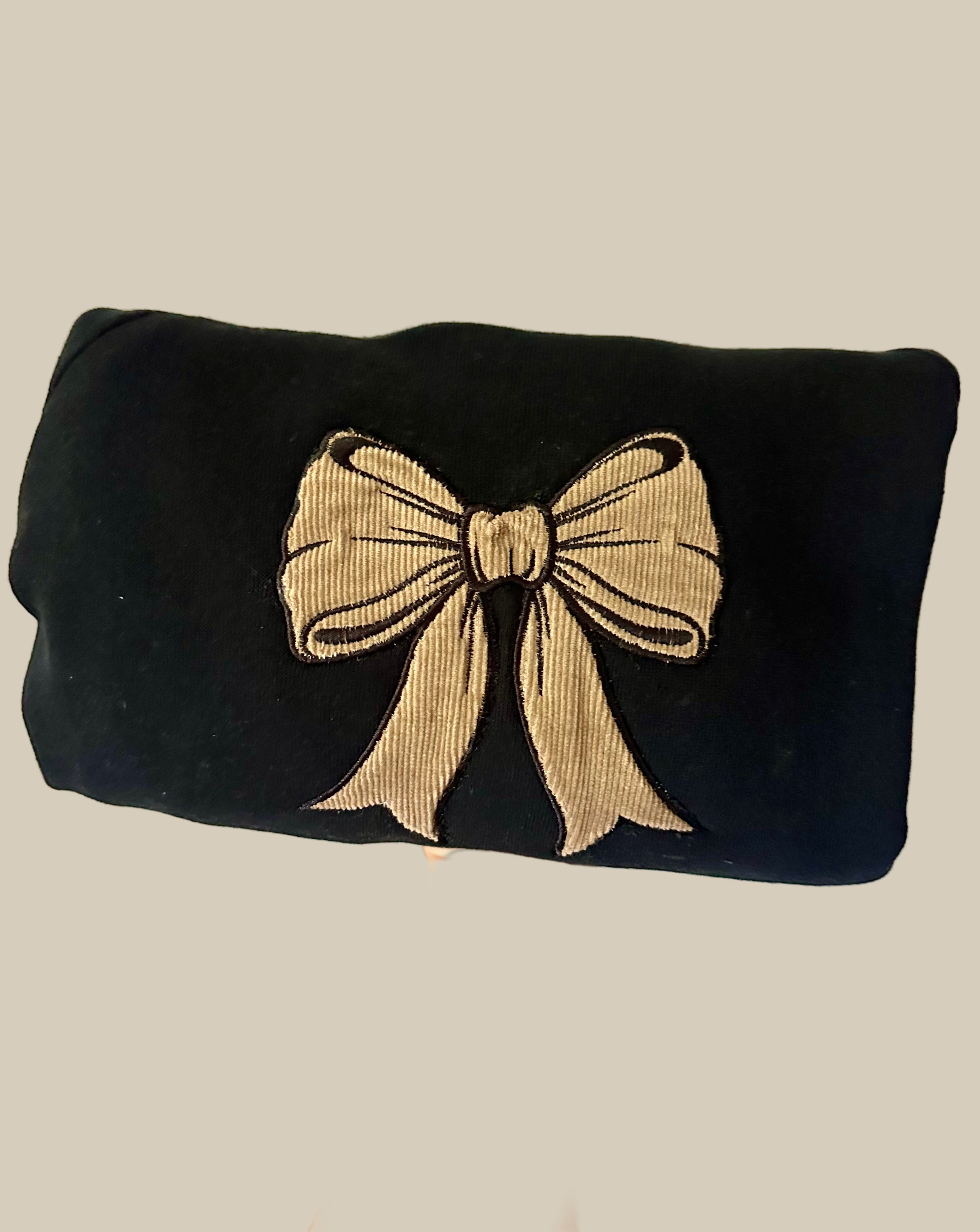 Corduroy Bow Crewneck