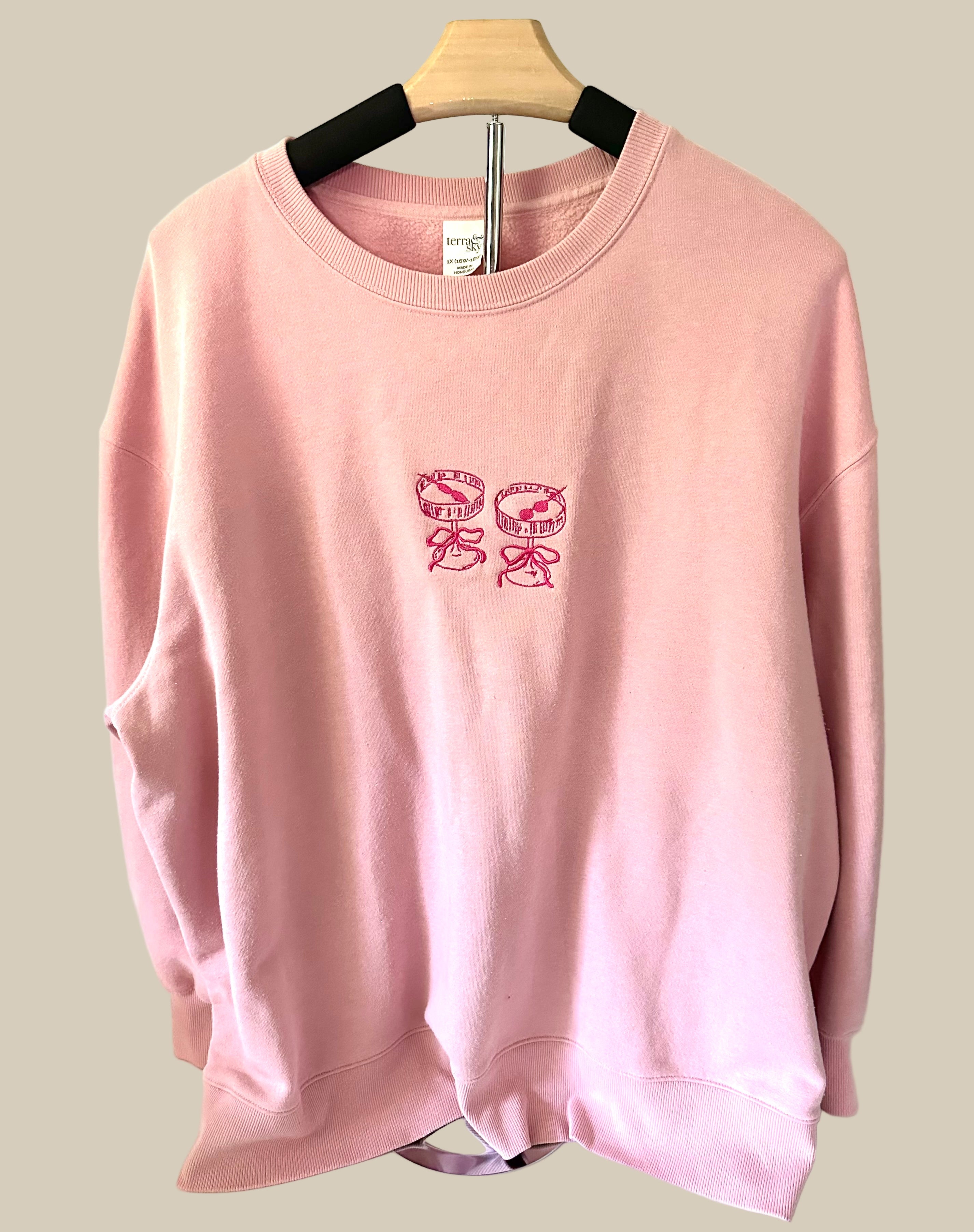 Pink on Pink Martini Crewneck