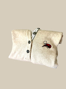Crawfish Quarter Button Down Crewneck
