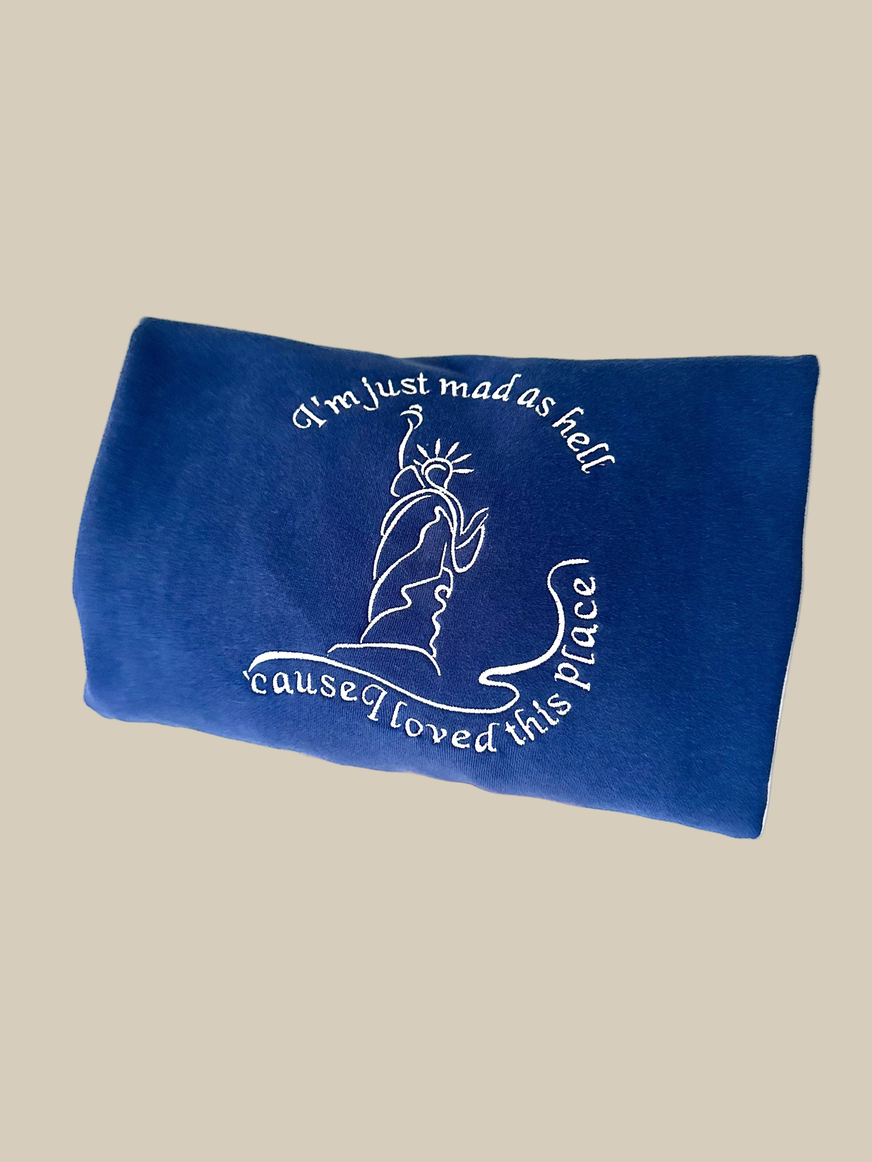 Mad As Hell Blue Crewneck