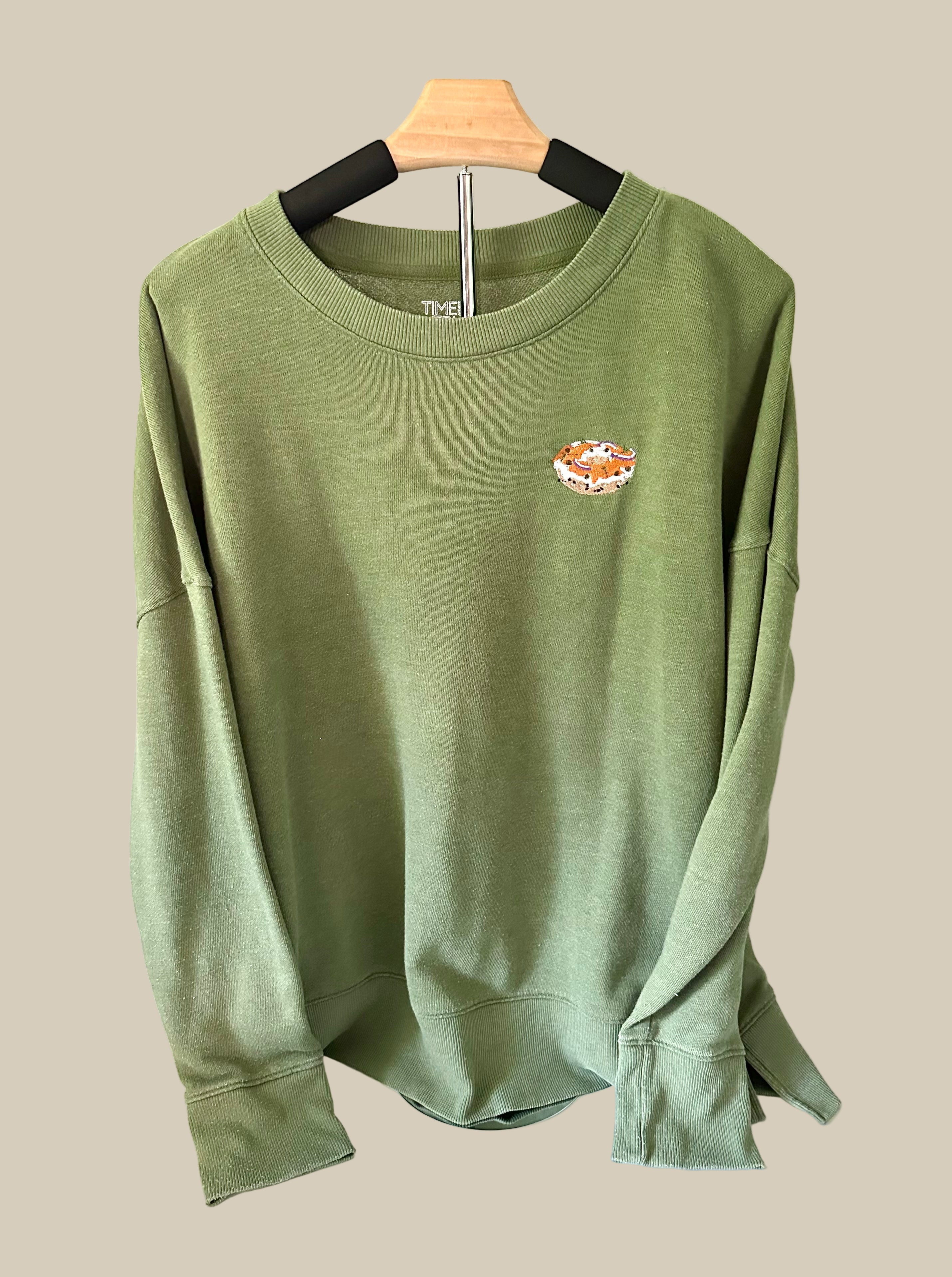 Sage Green Smoked Salmon Crewneck