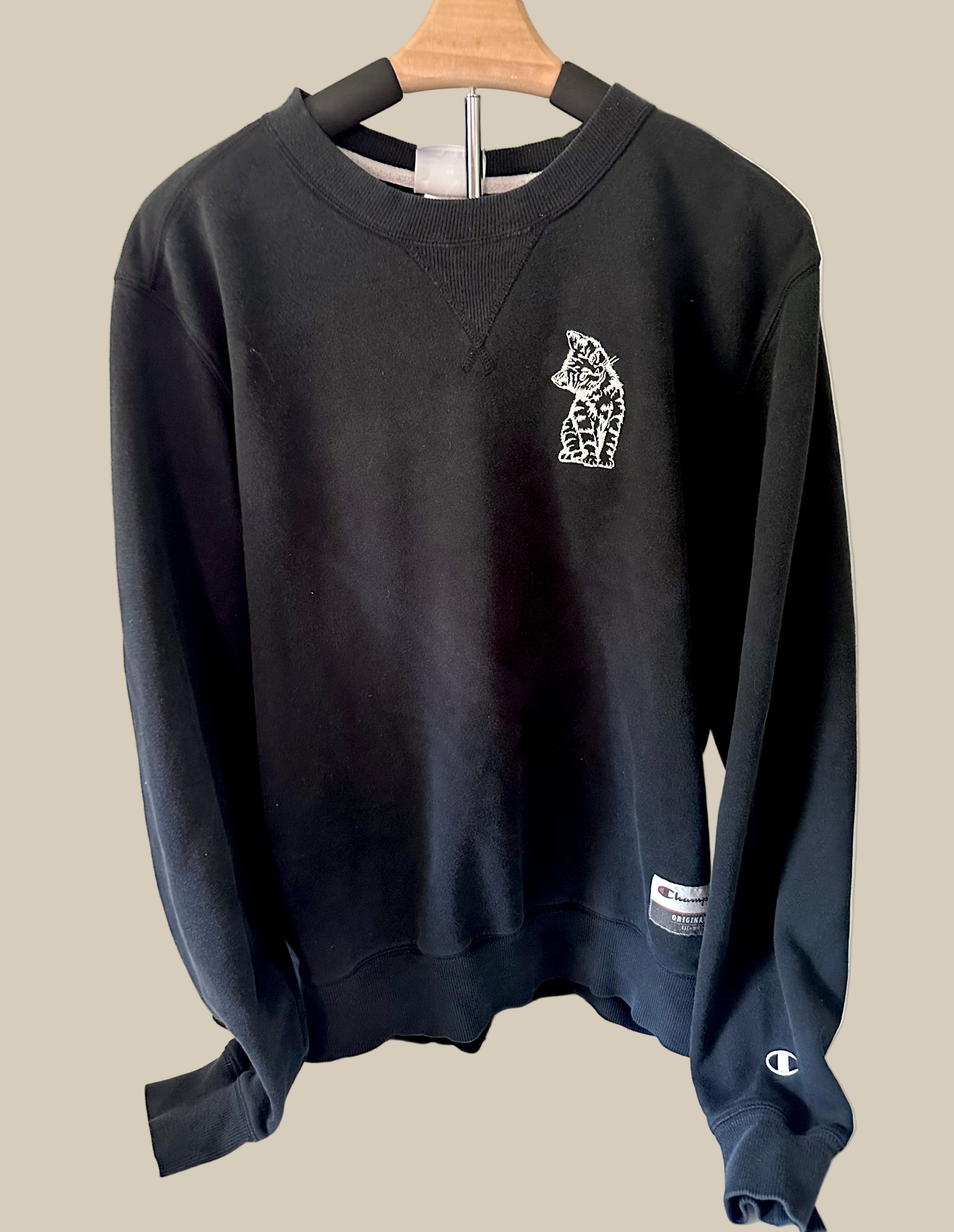 Kitten Black Crewneck
