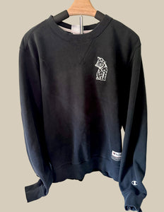 Kitten Black Crewneck