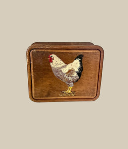 Wooden Chicken Napkin Holder