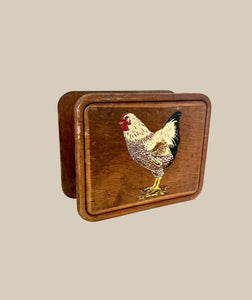 Wooden Chicken Napkin Holder