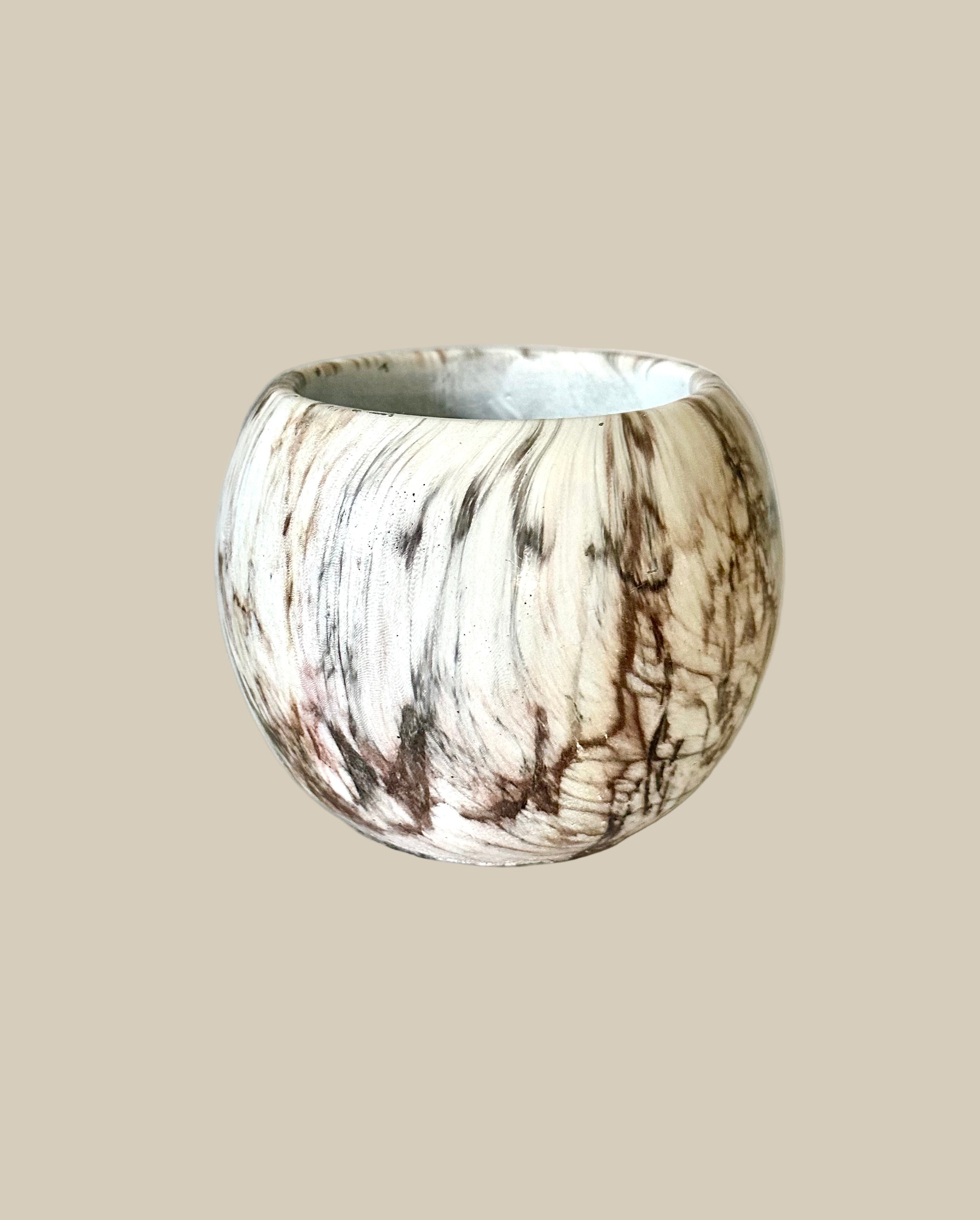 Stone and Wood Vase