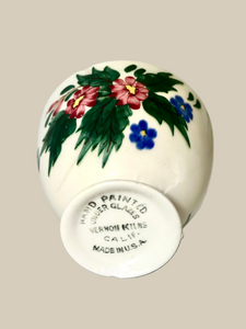Floral Chipped Cup Soy Wax Candle