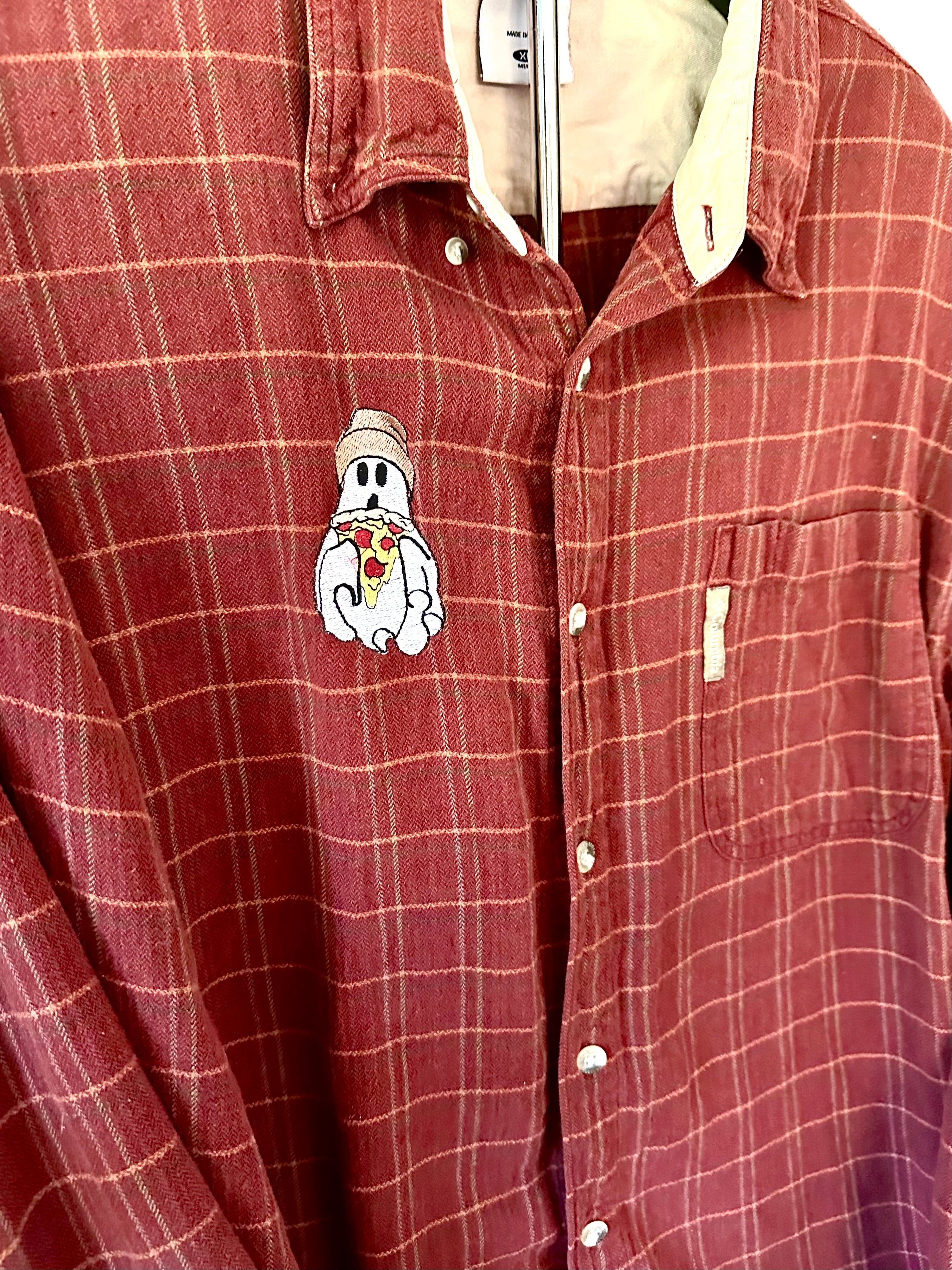 Pizza Ghost Flannel