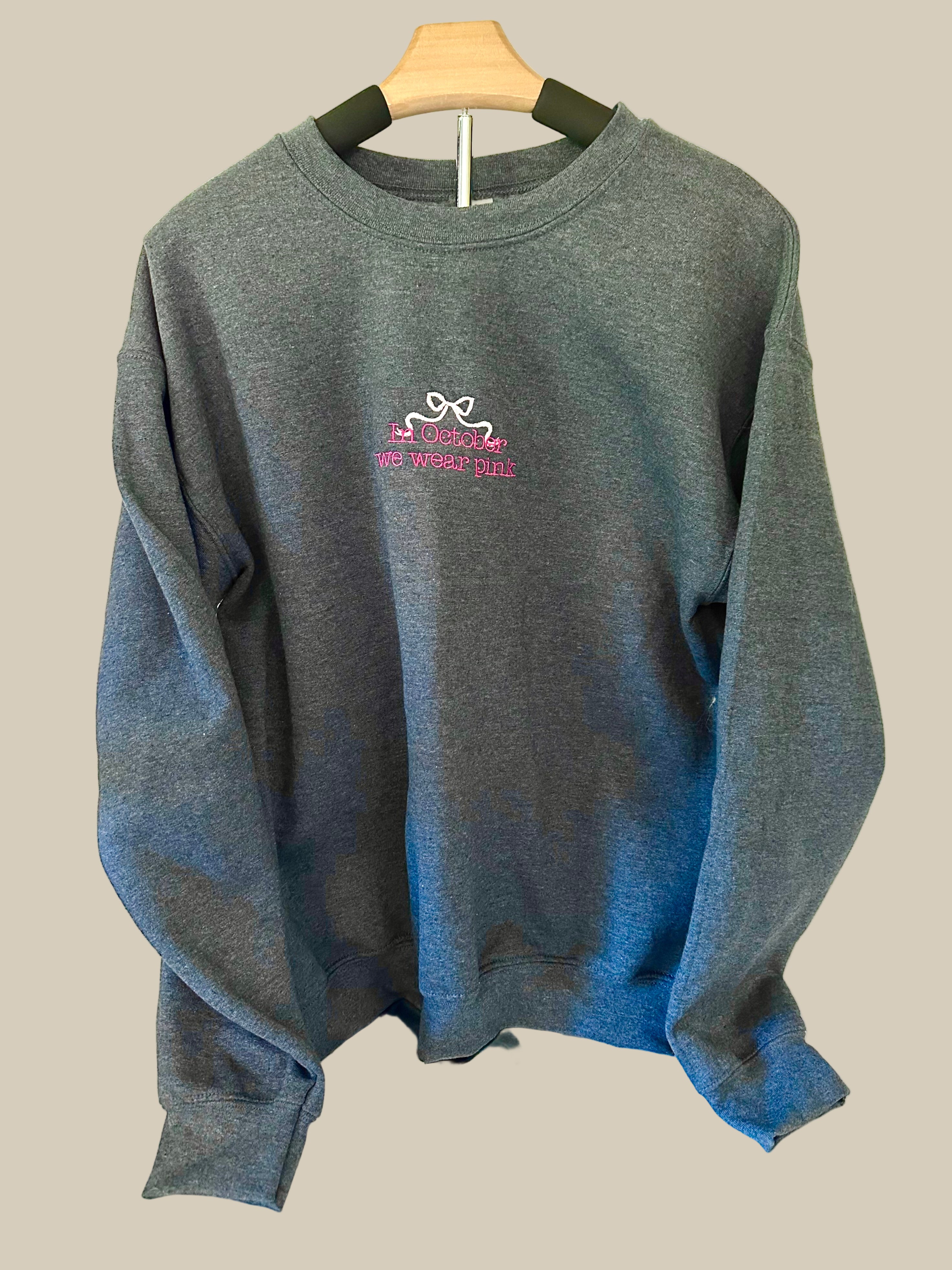 In October We Wear Pink Crewneck