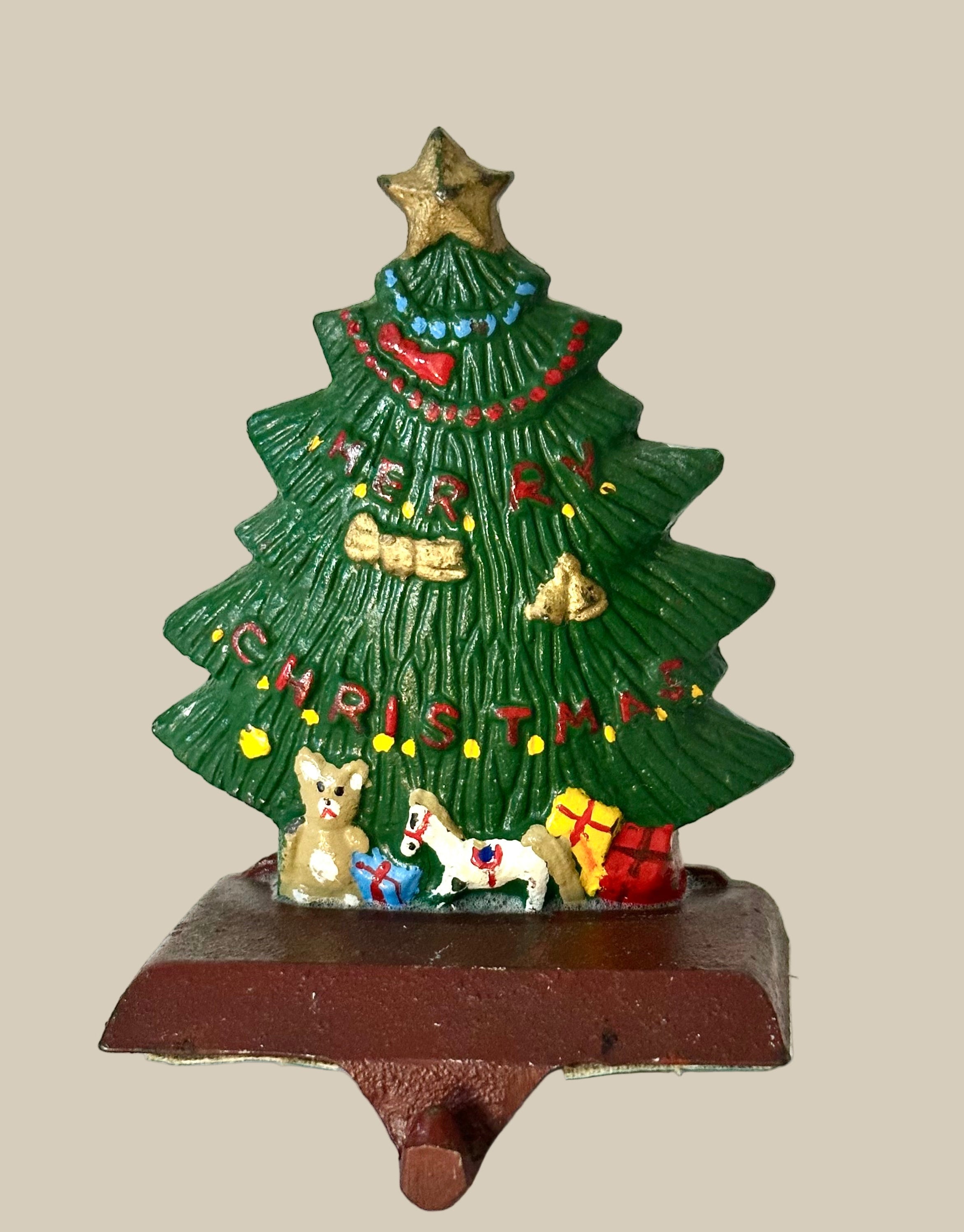 Vintage Cast Iron Stocking Holder