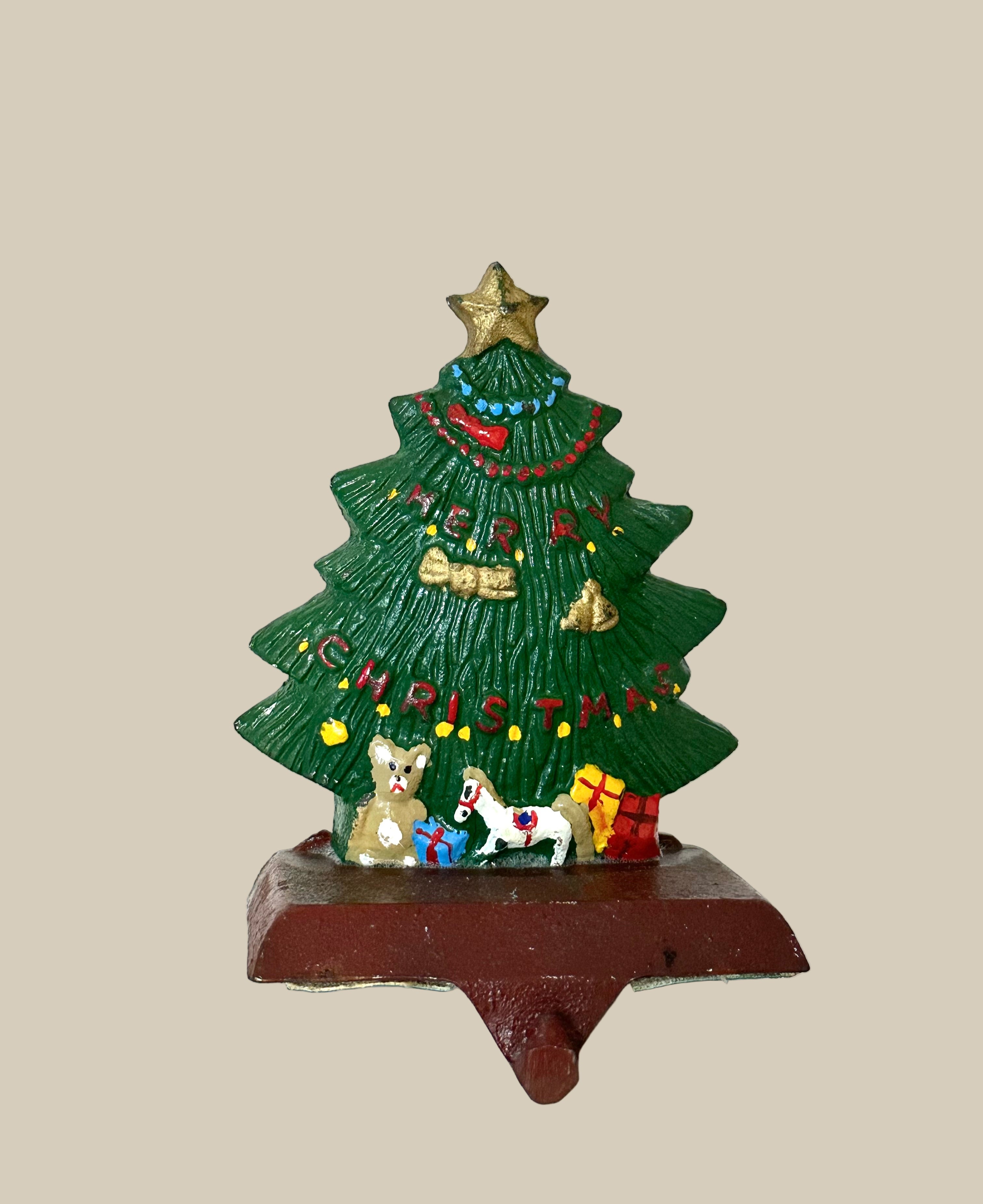 Vintage Cast Iron Stocking Holder