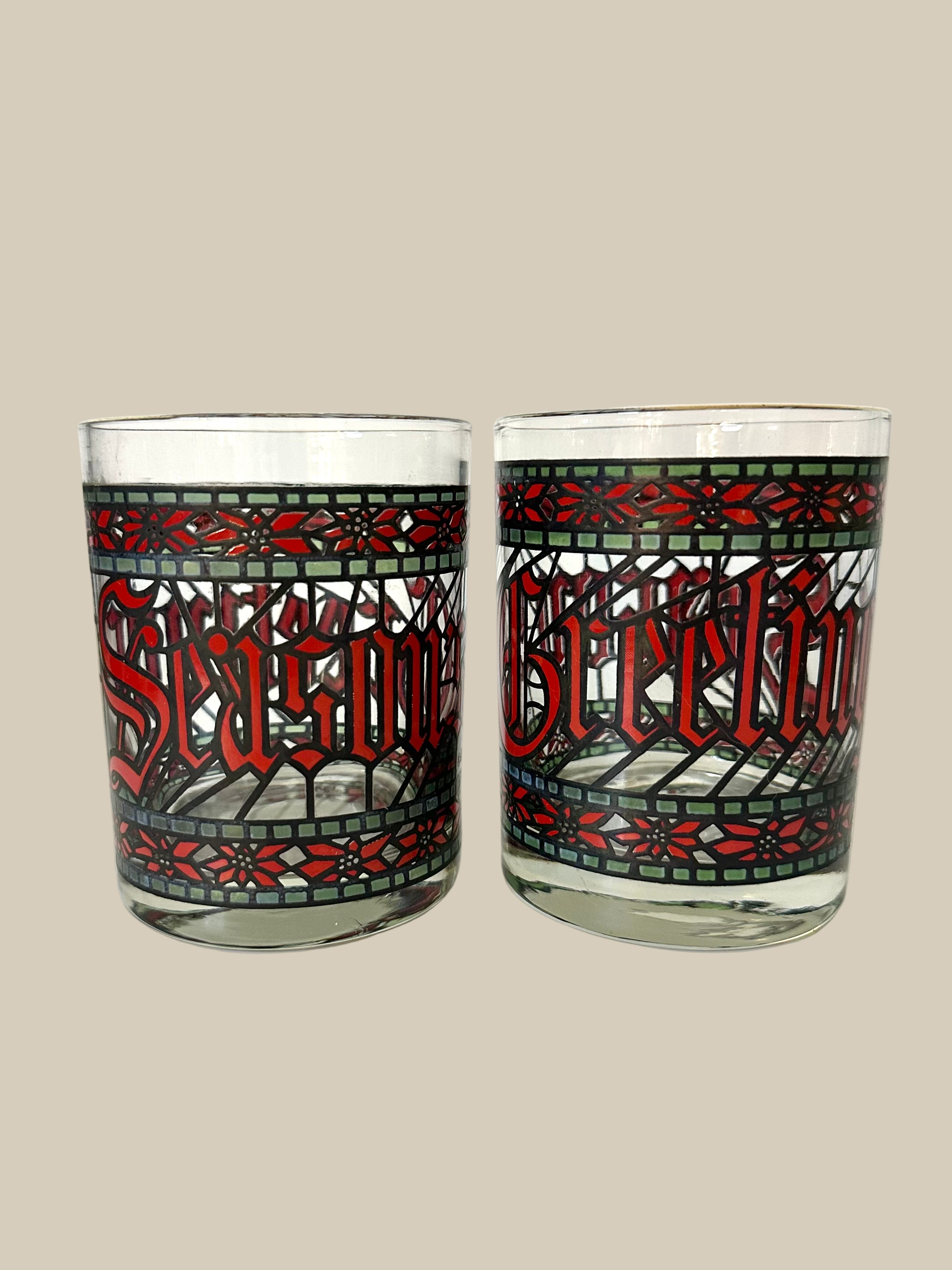 Seasons Greetings Glass Set (6 Count)