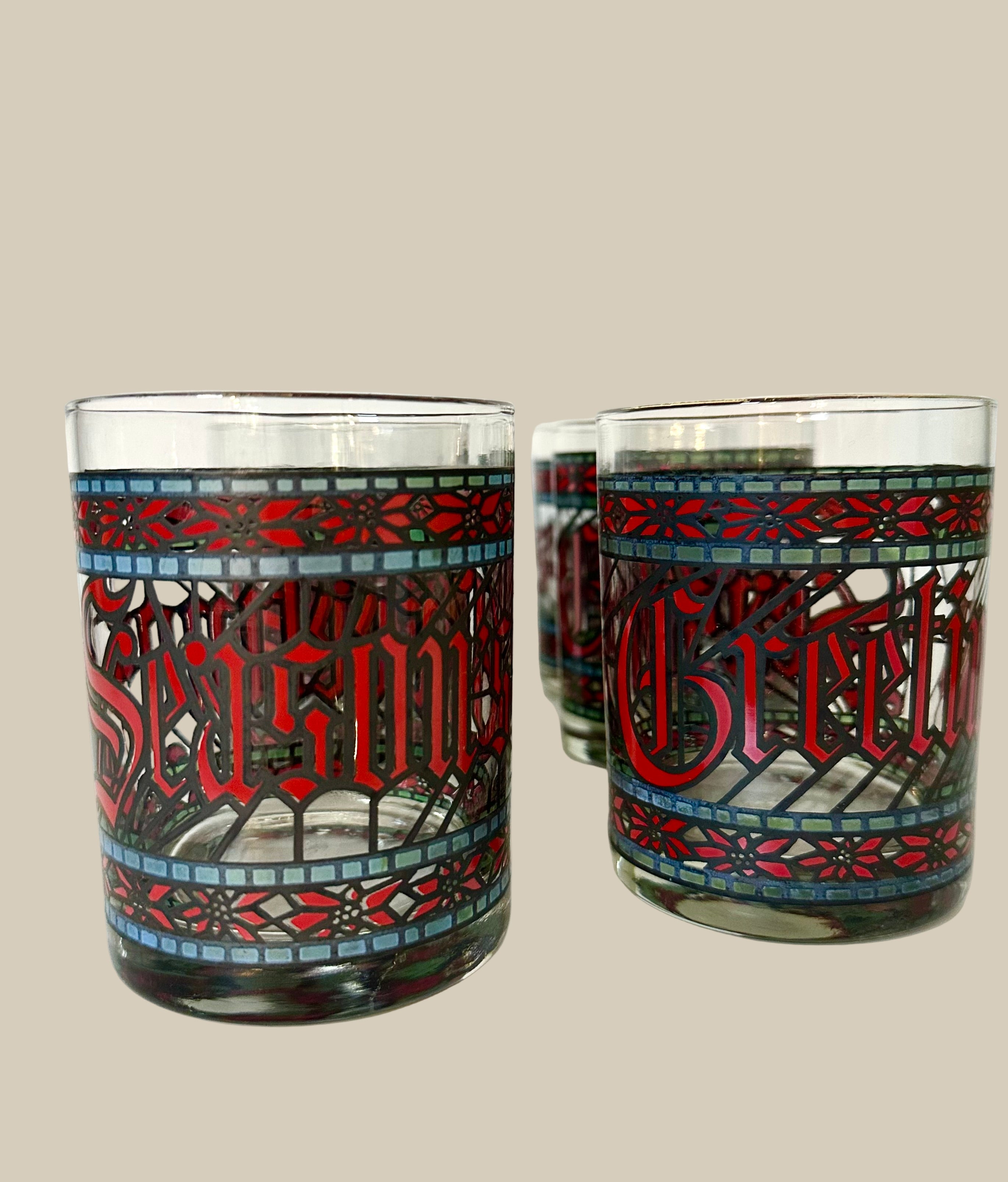 Seasons Greetings Glass Set (6 Count)