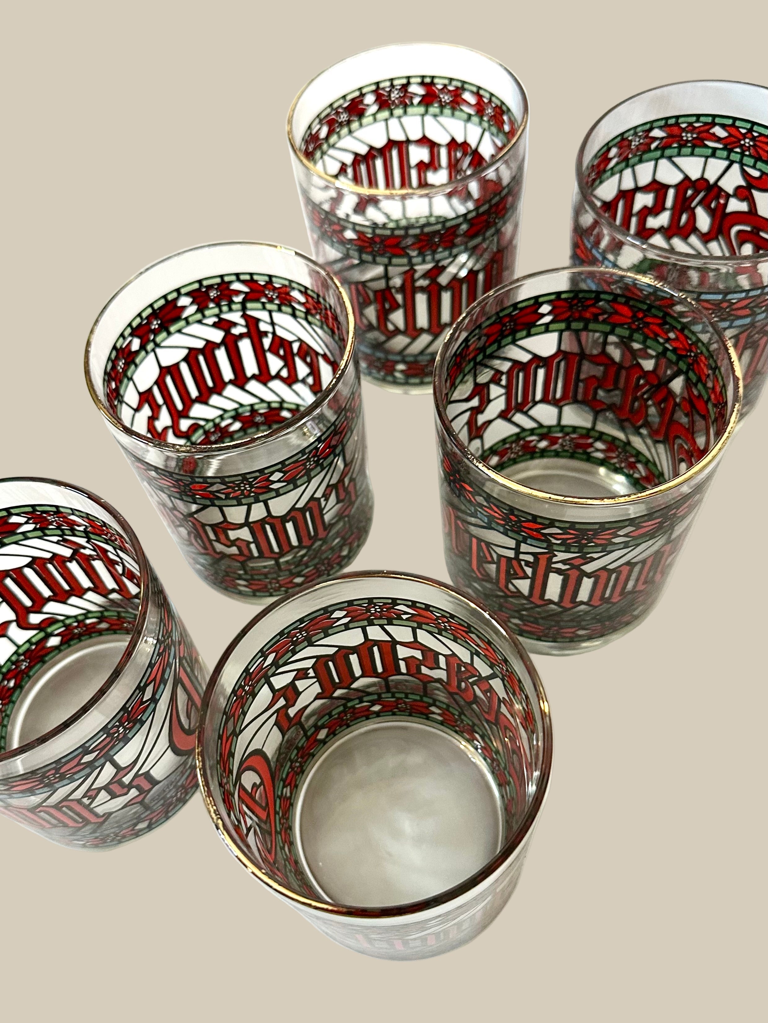 Seasons Greetings Glass Set (6 Count)