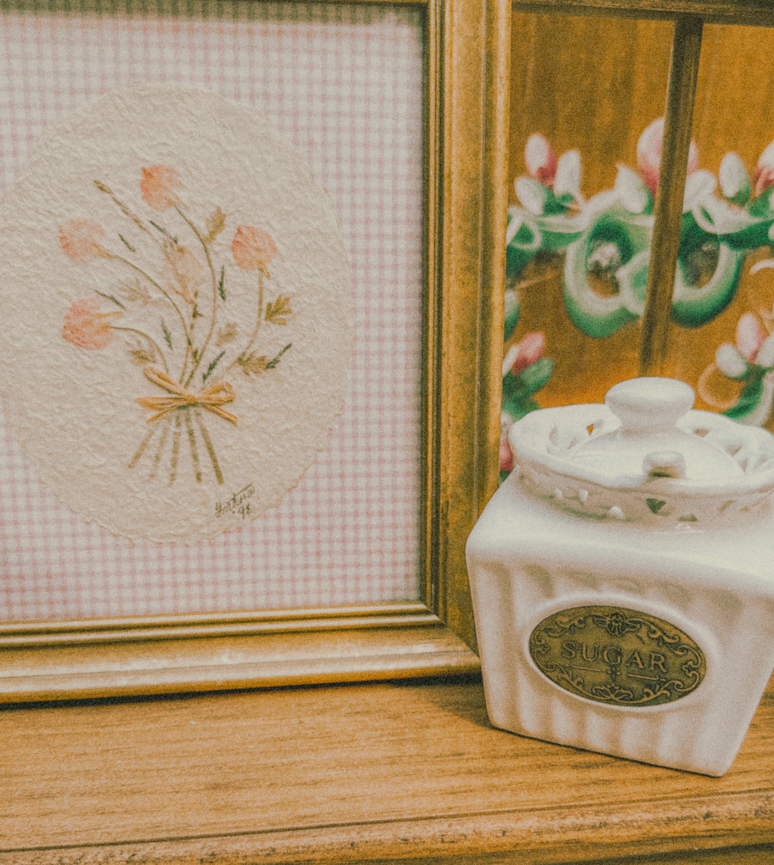 Mixed Media Floral Artwork