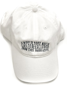 REMOVED FROM THIS NARRATIVE EMBROIDERED HAT