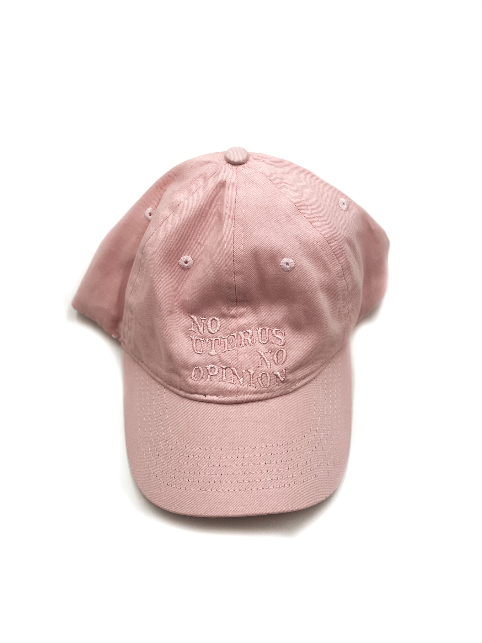 NO UTERUS EMBROIDERED HAT