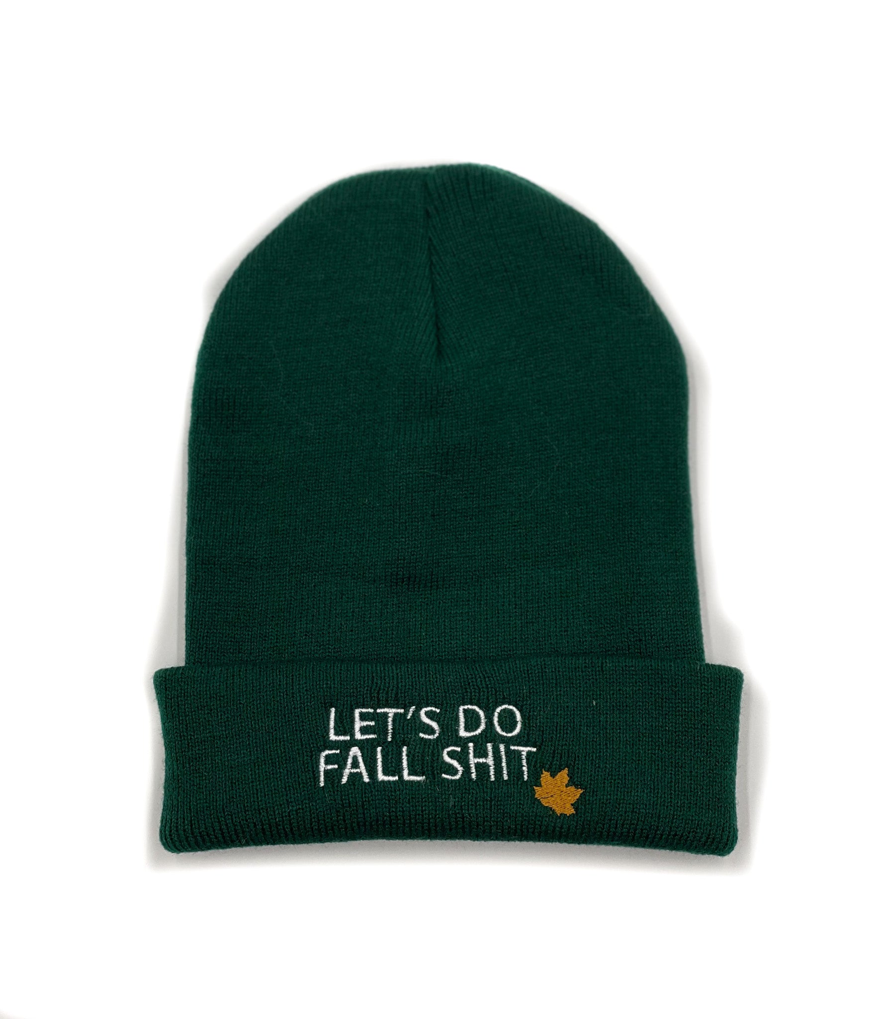 FALL SHIT EMBROIDERED BEANIE