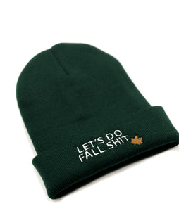 FALL SHIT EMBROIDERED BEANIE